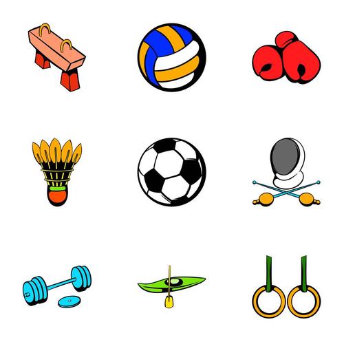 体育比赛,象征,卡通,竞争,插画,矢量